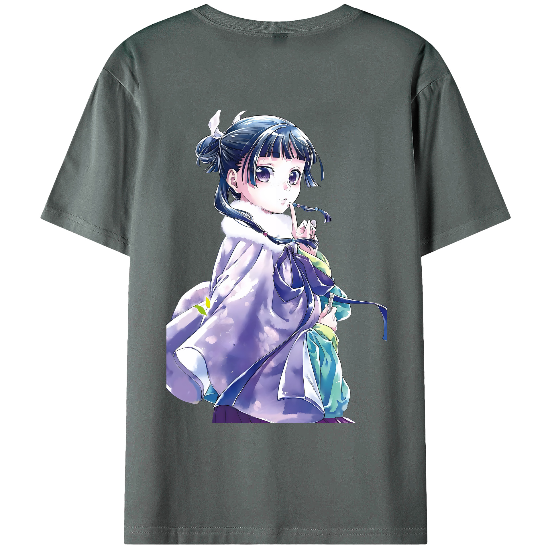 （画像用） 薬屋のひとりごと The Apothecary Diaries 綿100％ メンズ半袖Tシャツ（バックプリント） 通気性